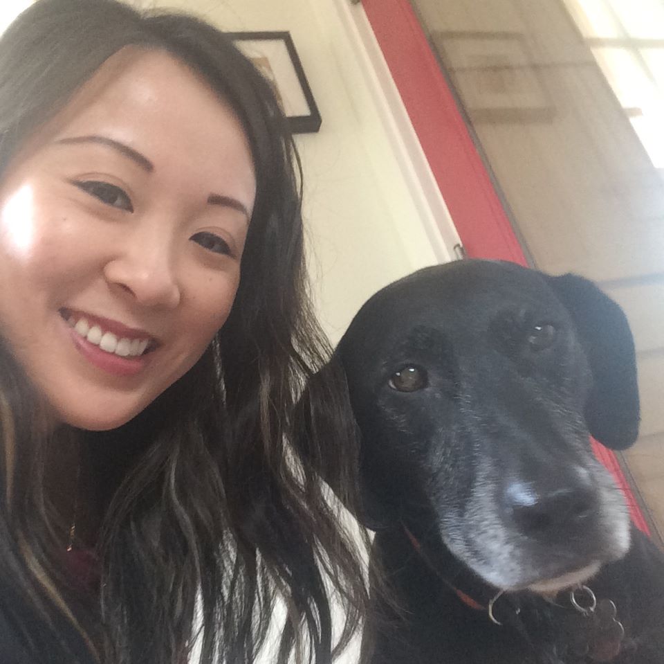 Jerrica with Coco at Coastside Veterinary Clinic, Half Moon Bay